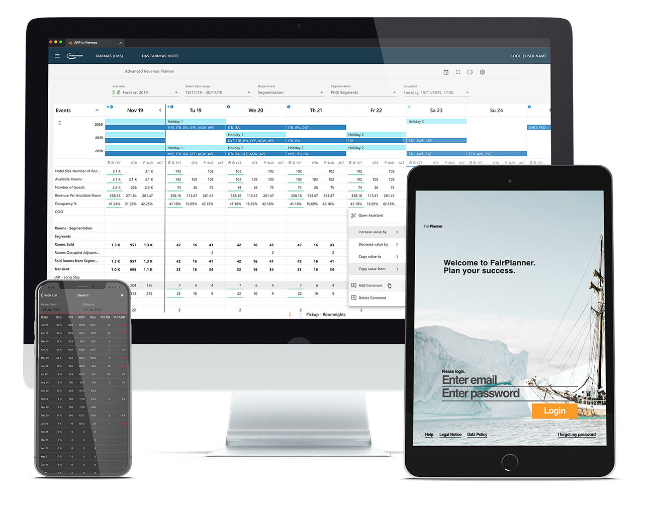 screenshot of Advanced Revenue Planner